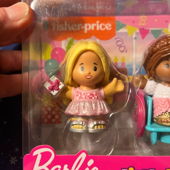 2036 - OTT Fisher-Price Barbie “Little People” Birthday Party Figures Set - Picture 3 of 8